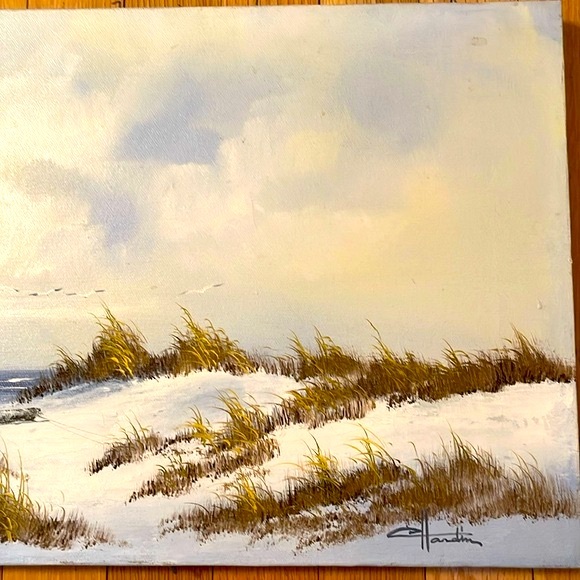 Seacoast Oil Painting on Canvas, 12x16 - Picture 6 of 13